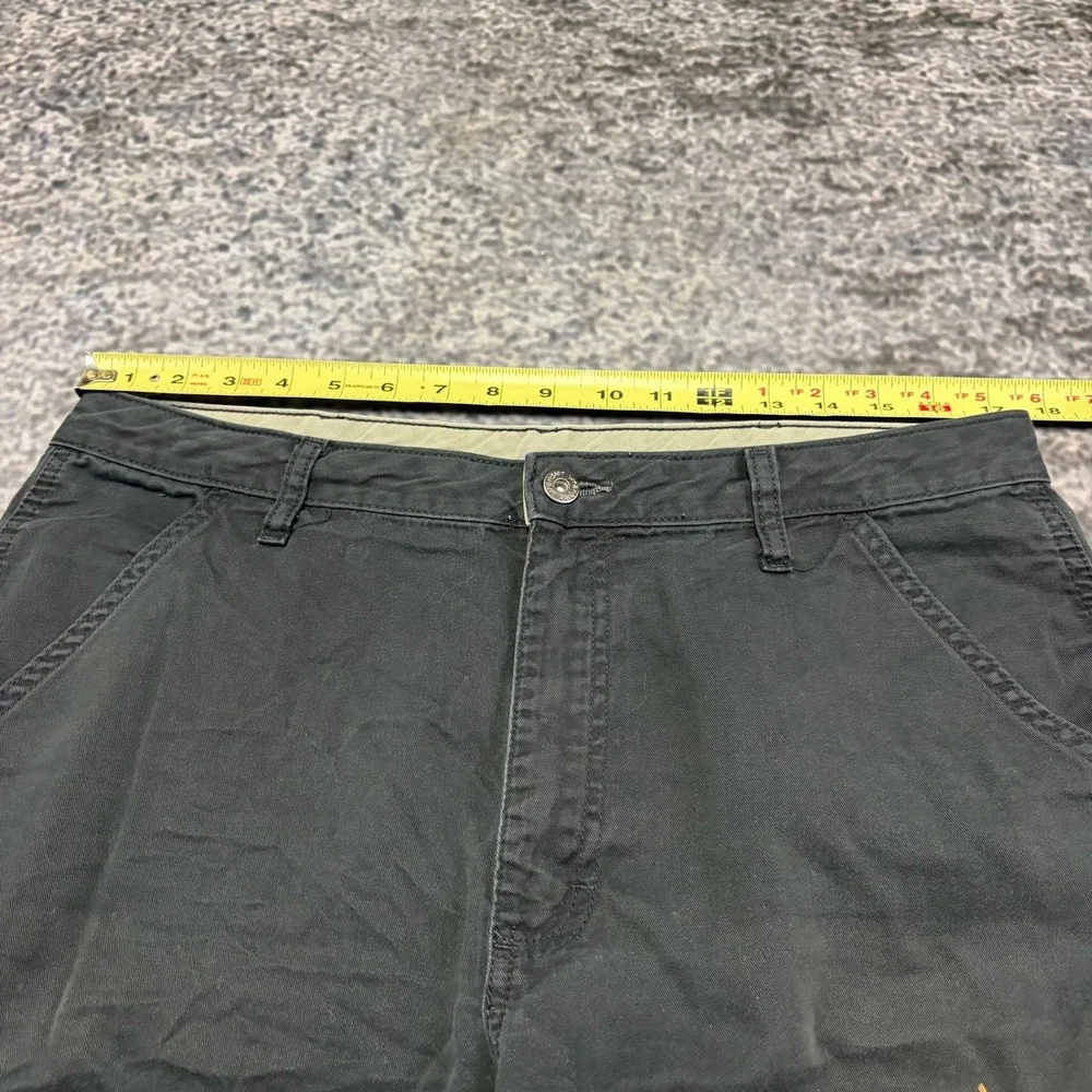 Wrangler Cargo Shorts Mens‎ 34 Black Outdoors Hiking Utility Skater Y2K